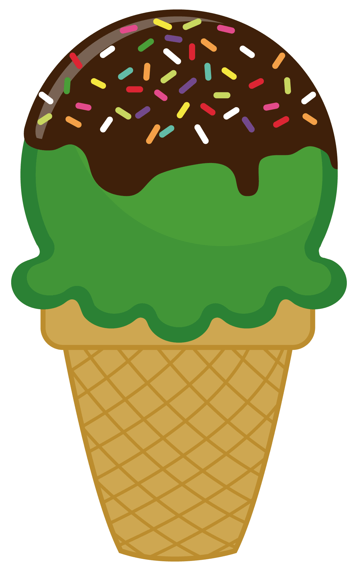 Ice cream cone pin page clipart free