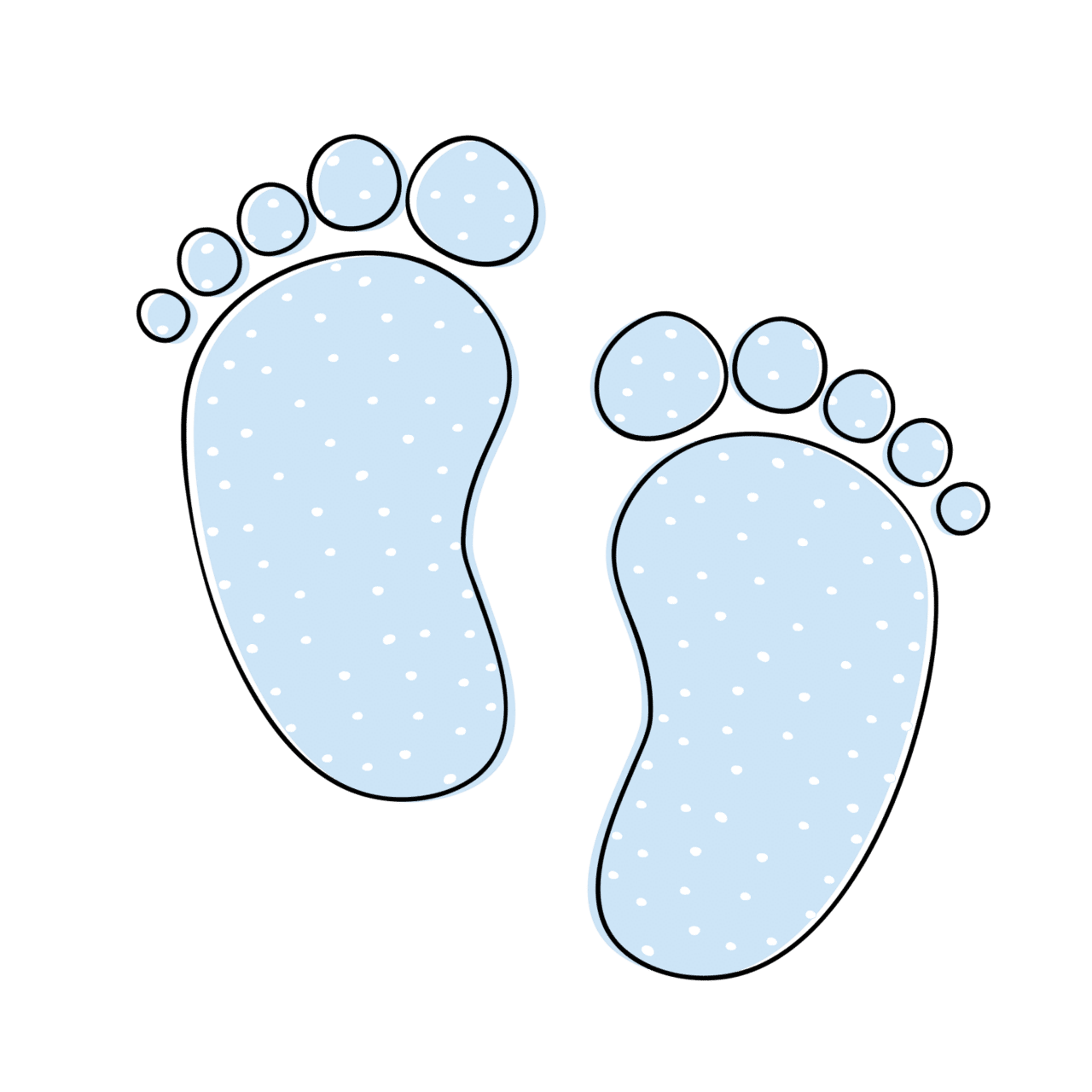 Feet and absolutely the cutest baby shower clip clipart vector