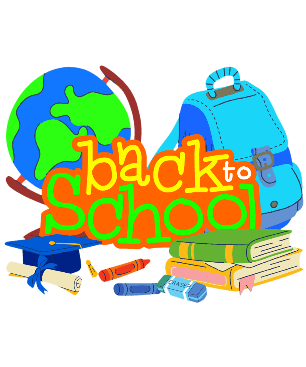 School back to student image clipart