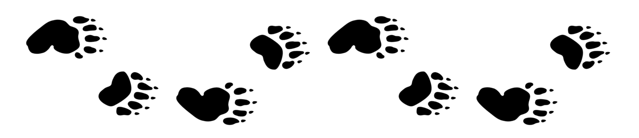 Paw print pin page clipart picture 3