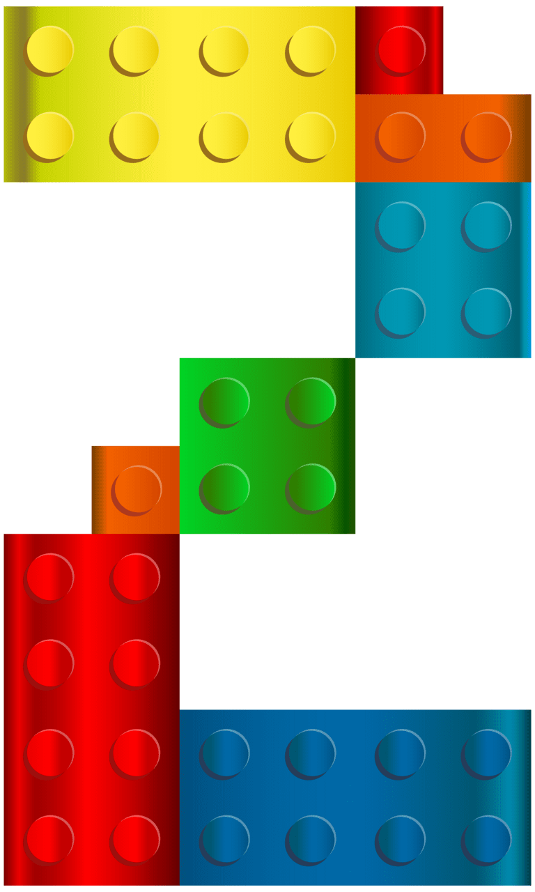 Game lego number two clipart image