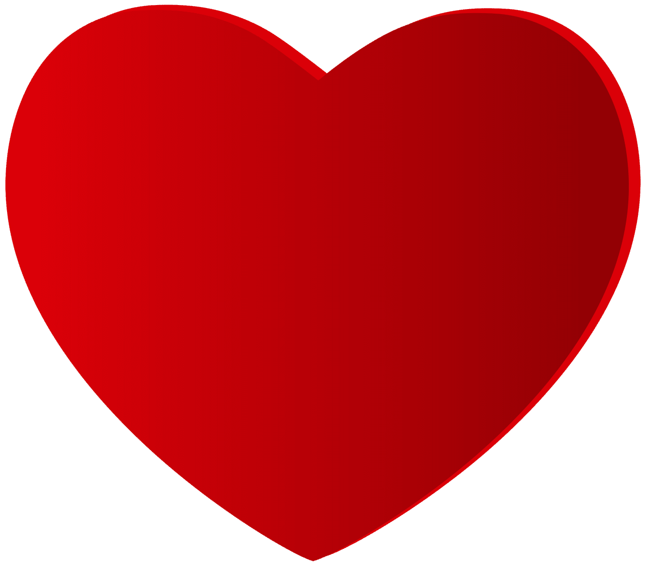 Happy valentines day large red heart clipart photo