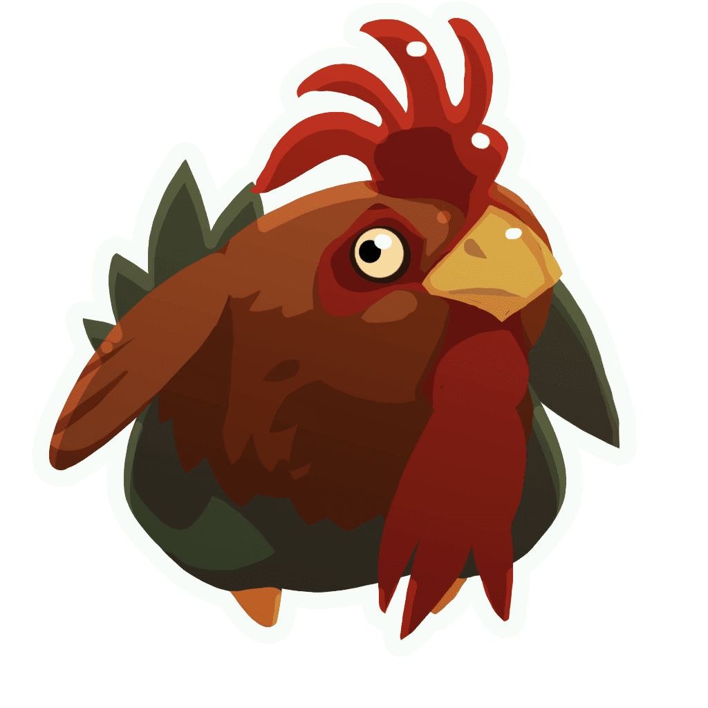 Rooster pin page clipart picture