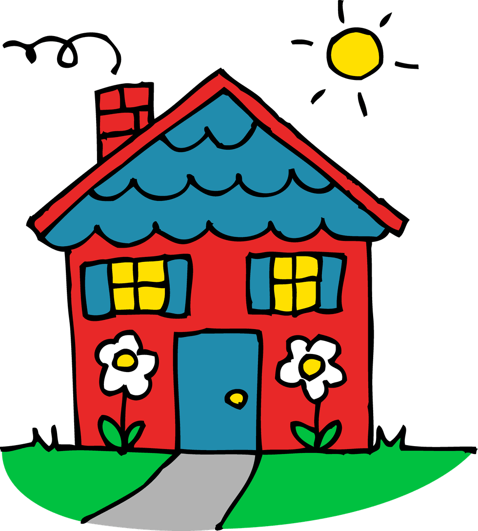 House in goodbye childhood home clipart background