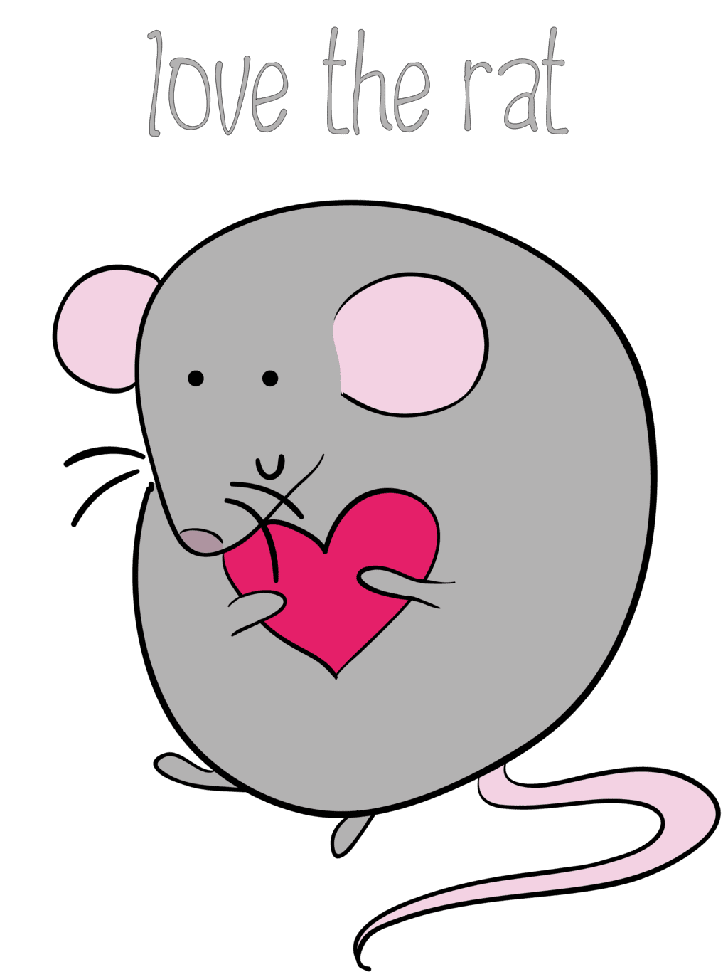 Rat pin page clipart logo