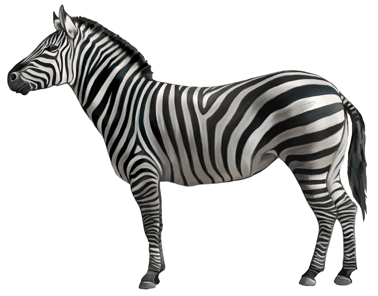 Zebra clipart image