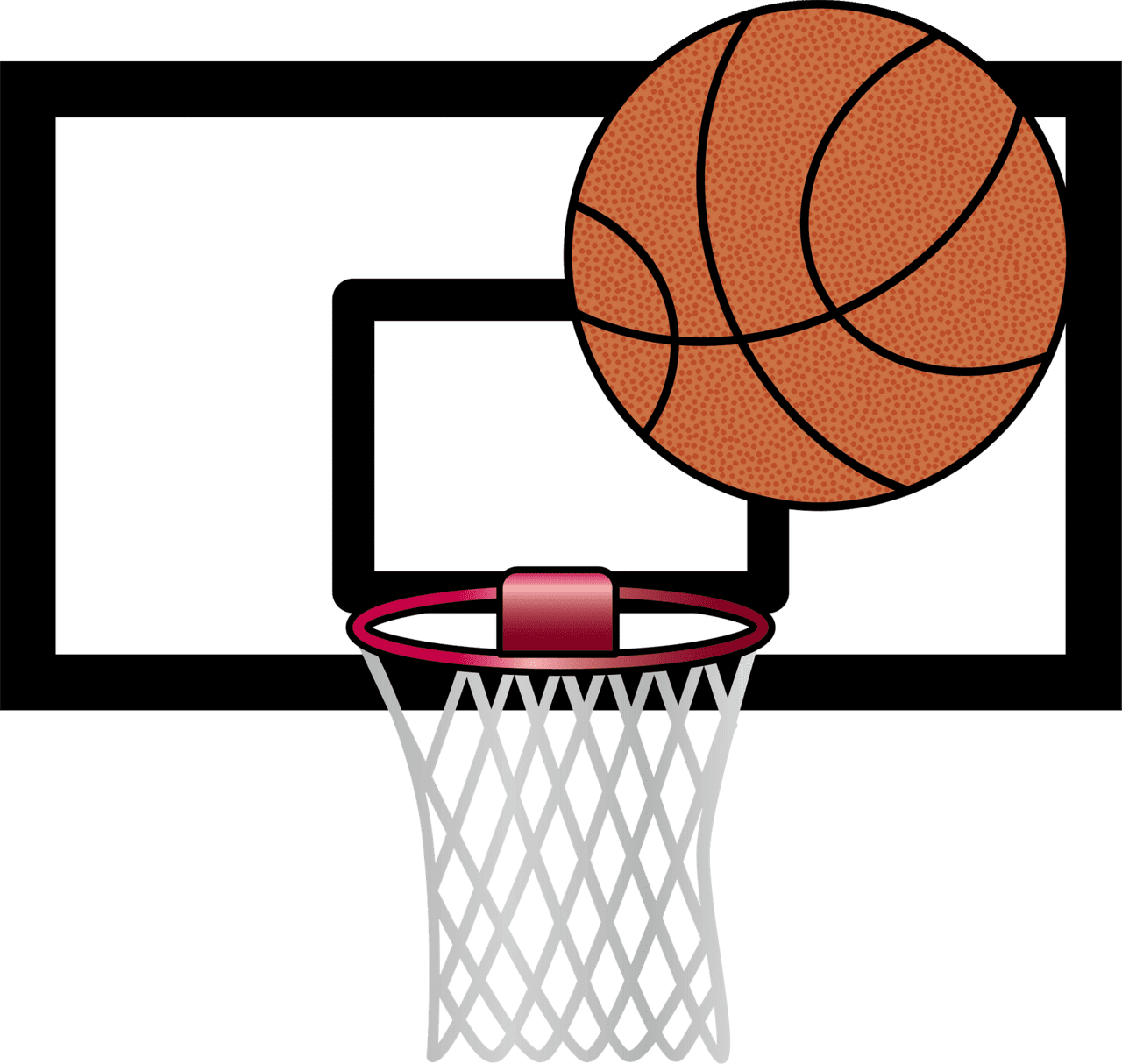 Basketball hoop rim vector clipart images 3