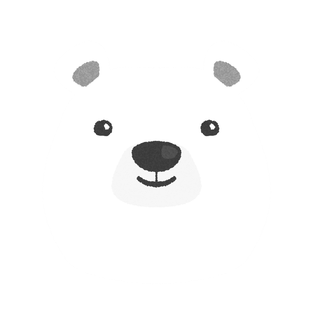 Polar bear pin page clipart transparent 3