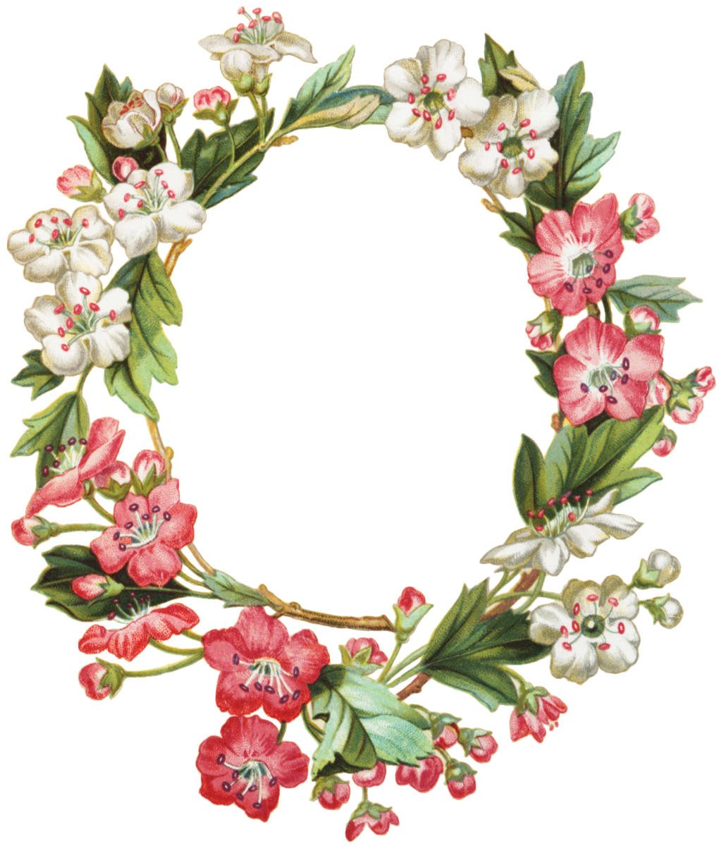 Wreath pin page clipart photo 2