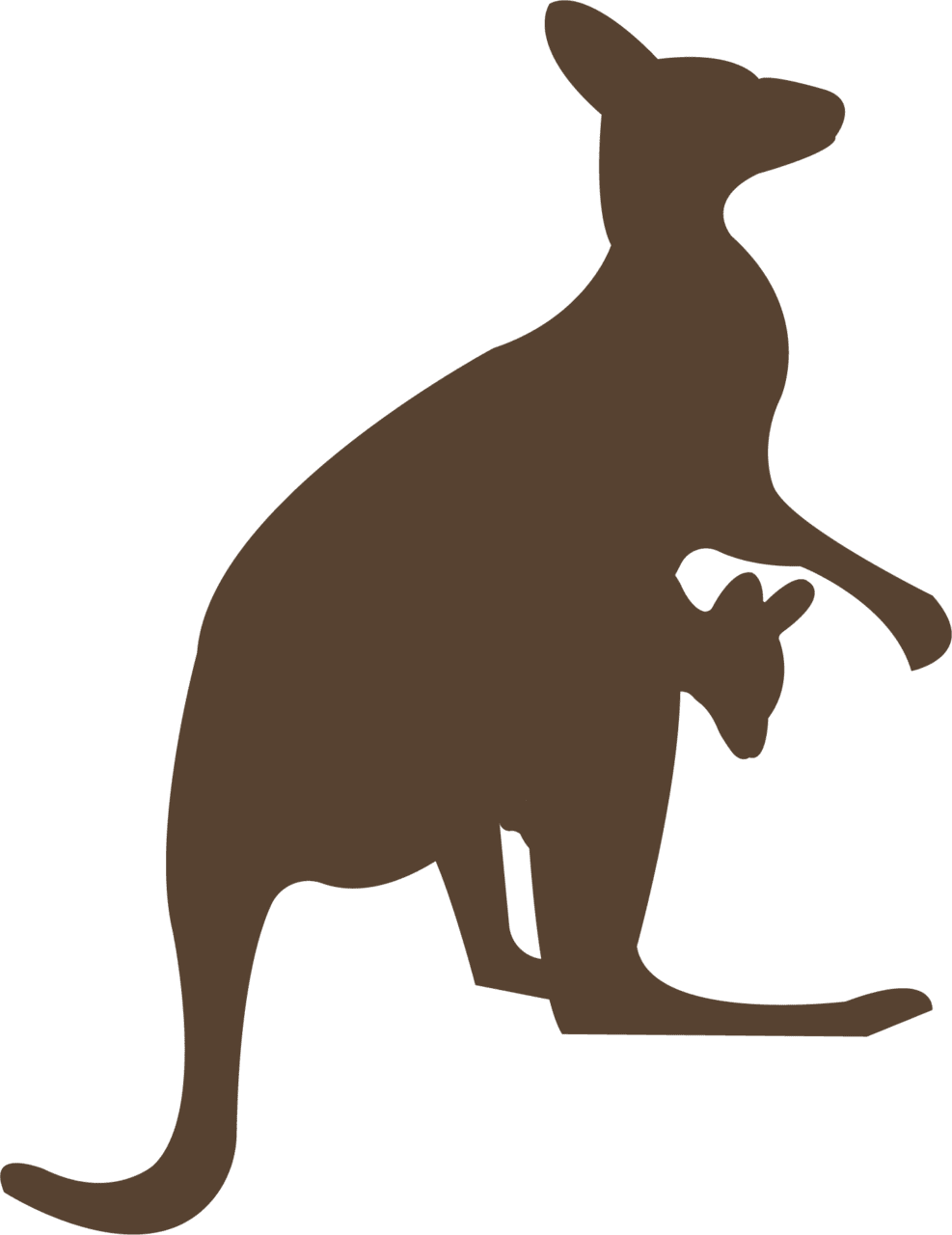 Kangaroo clipart brown punxsutawney phil image with no background