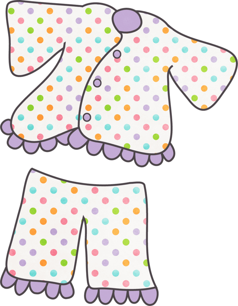 Pajama pj party clipart free