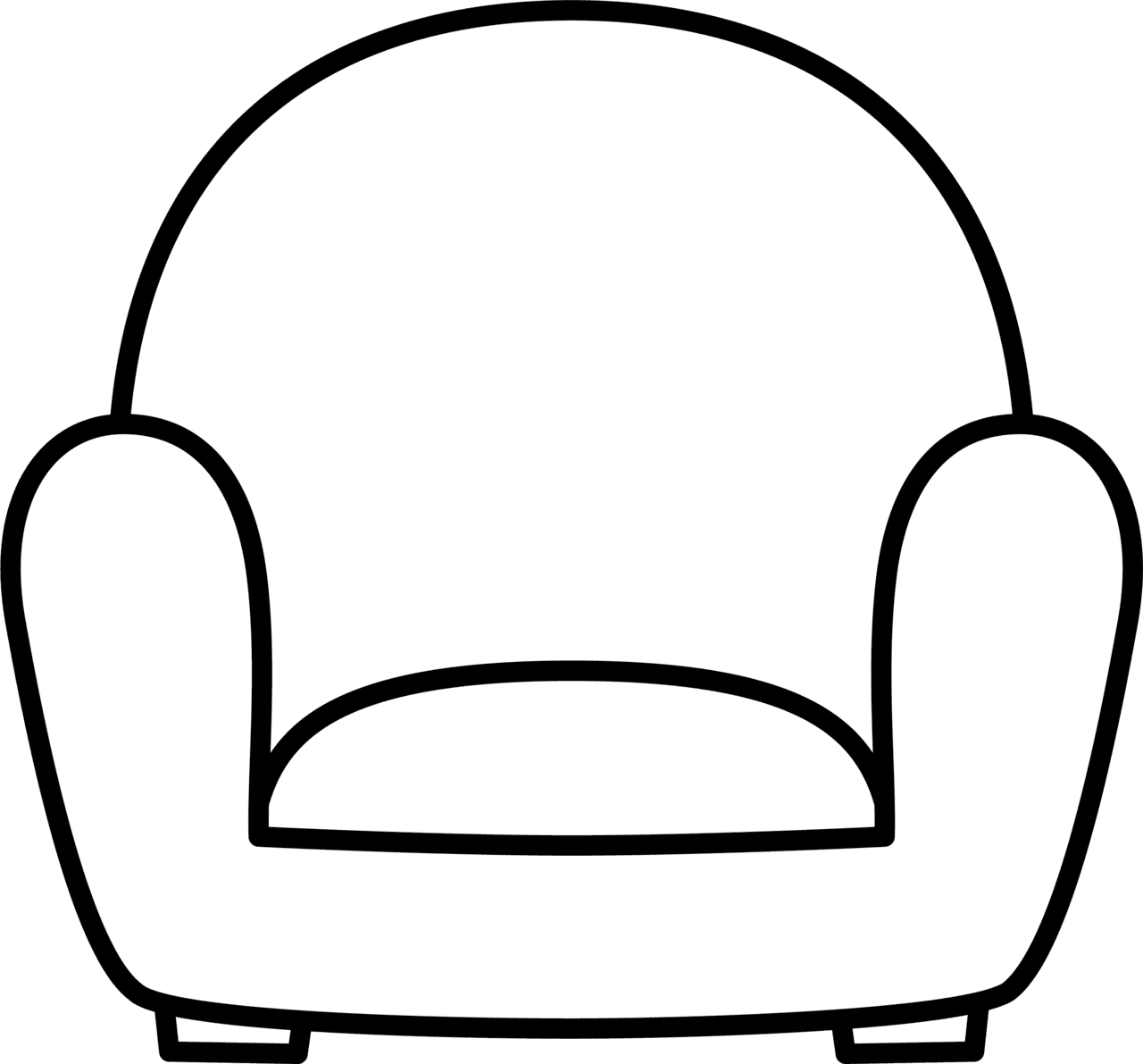 Couch pin page clipart logo