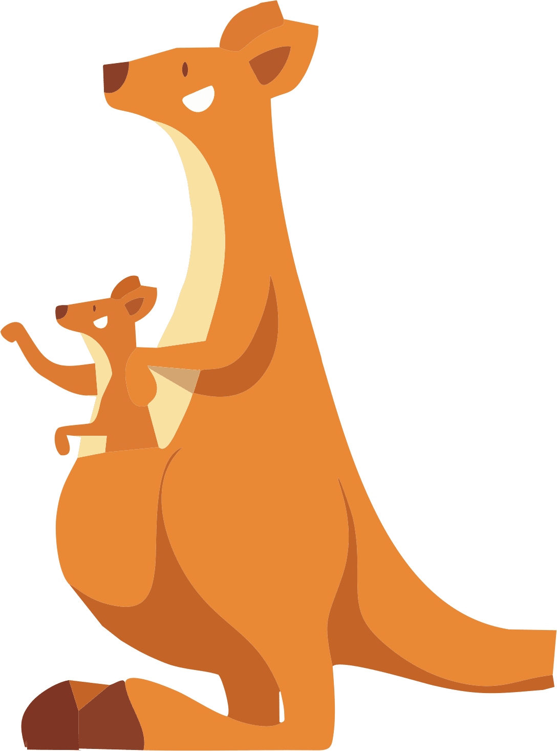 Kangaroo roo premises grays pre school clipart image