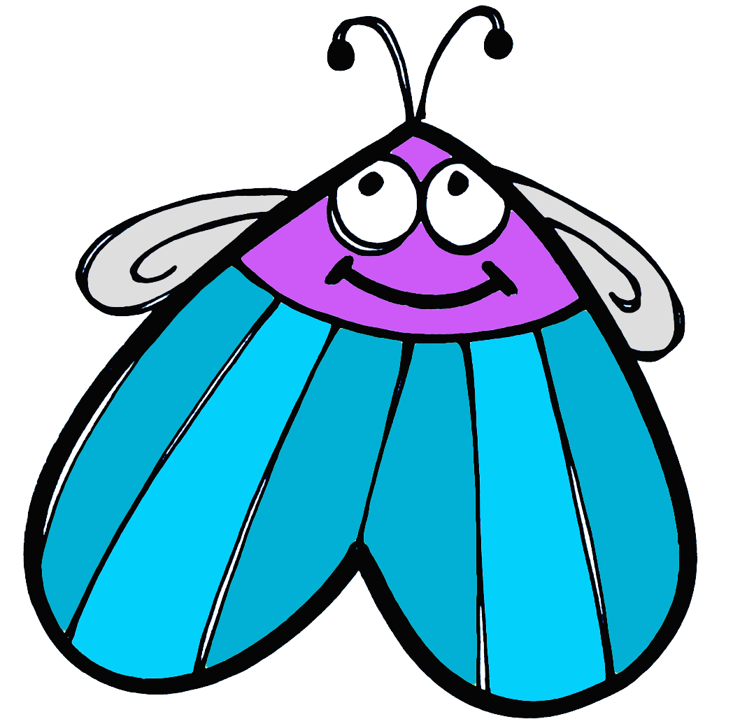 Fly pin page clipart image