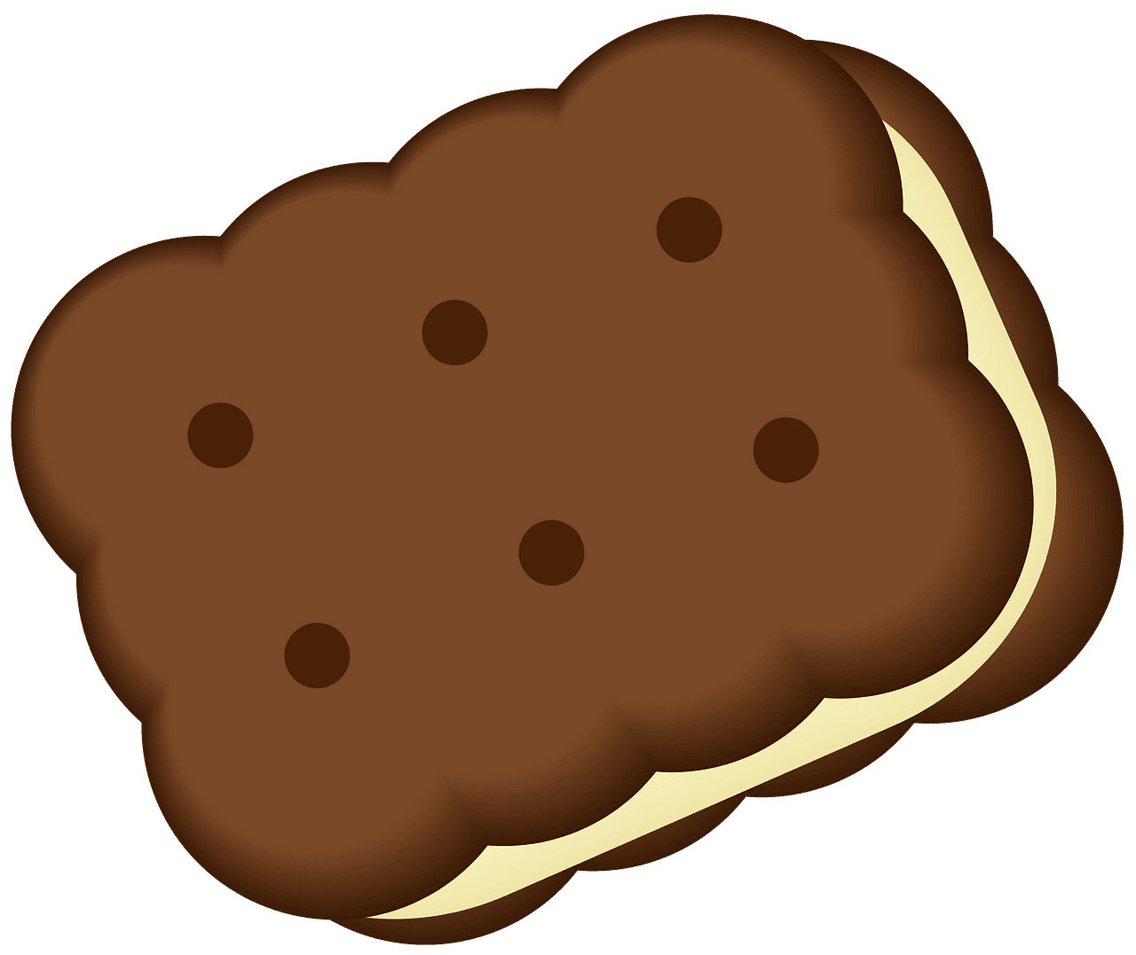 Ice cream sandwich vector clipart images