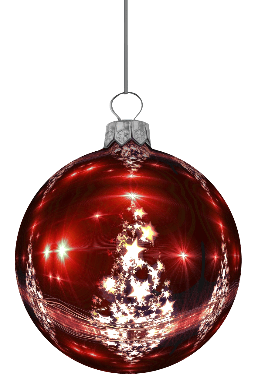 Christmas balls shiny bauble clipart vector