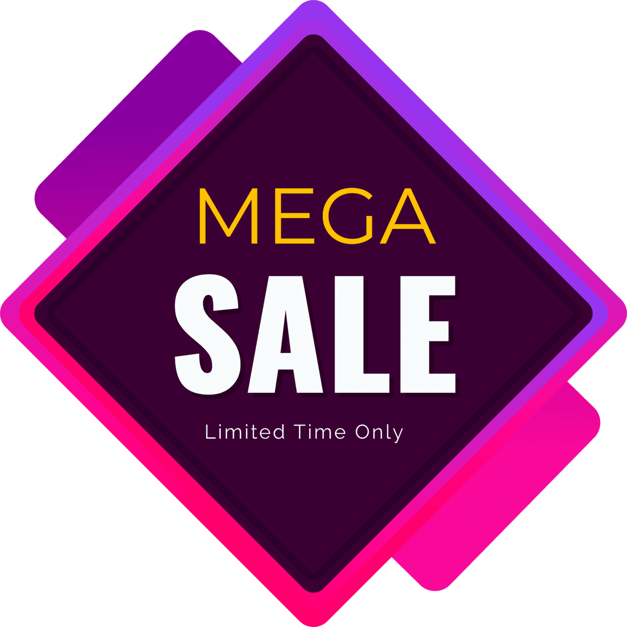 Garage sale mega limited time vector clipart