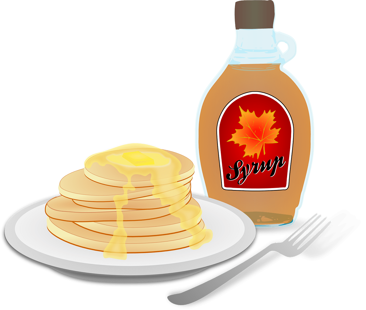 Celebrate your pancake with side of science clipart photo