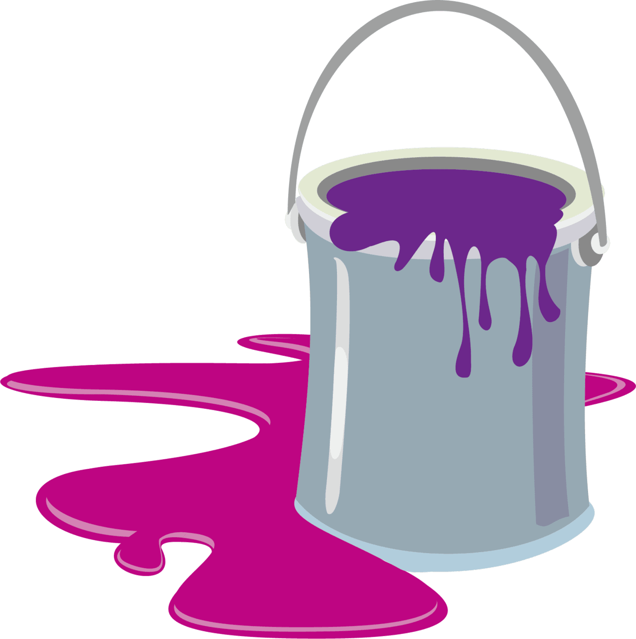 Paint cartoon clipart creative bucket full size image