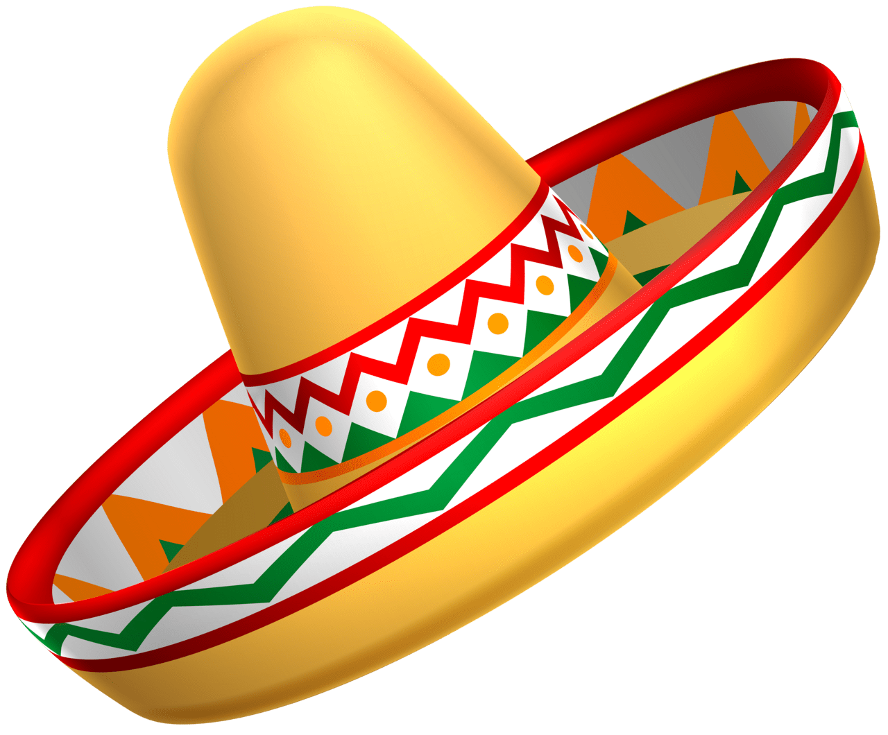 Party hat mexican sombrero clipart image