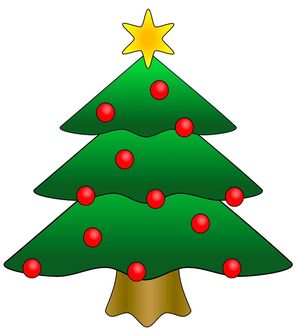 Pine tree christmas trees clipart vector