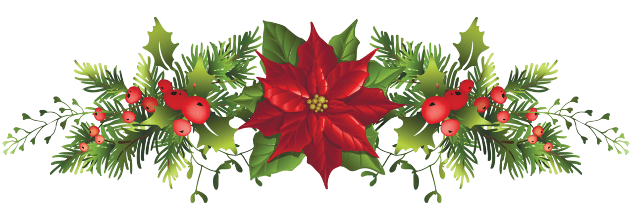 Poinsettia message of thanks this holiday season ruppert landscape clipart image