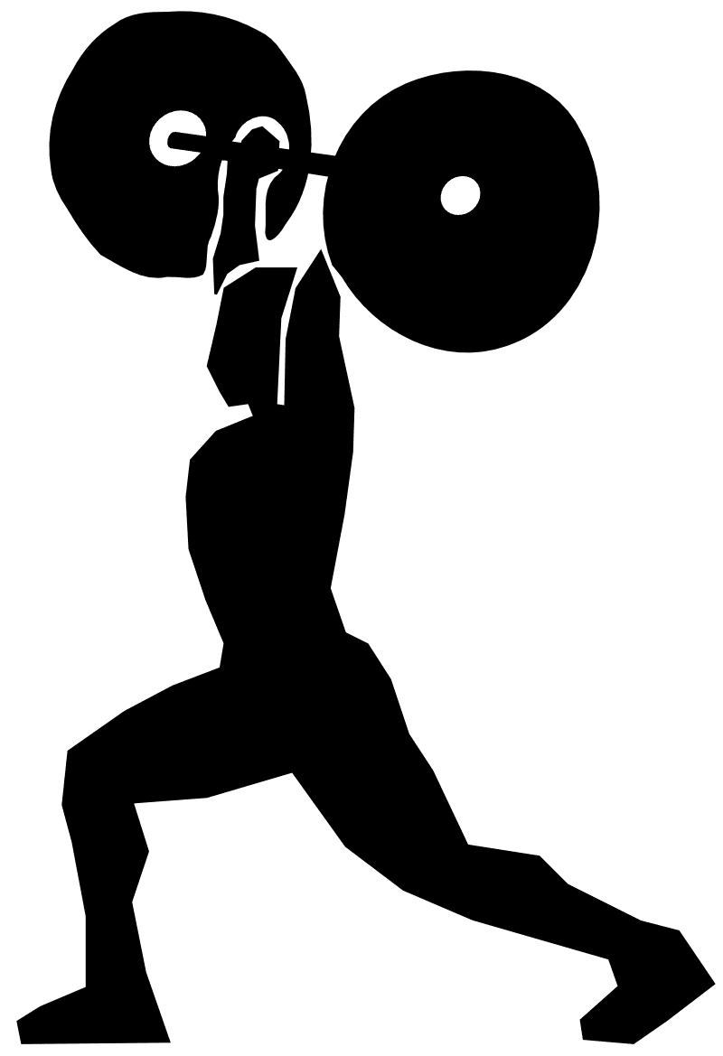 Gym workout tips for the new year clipart background