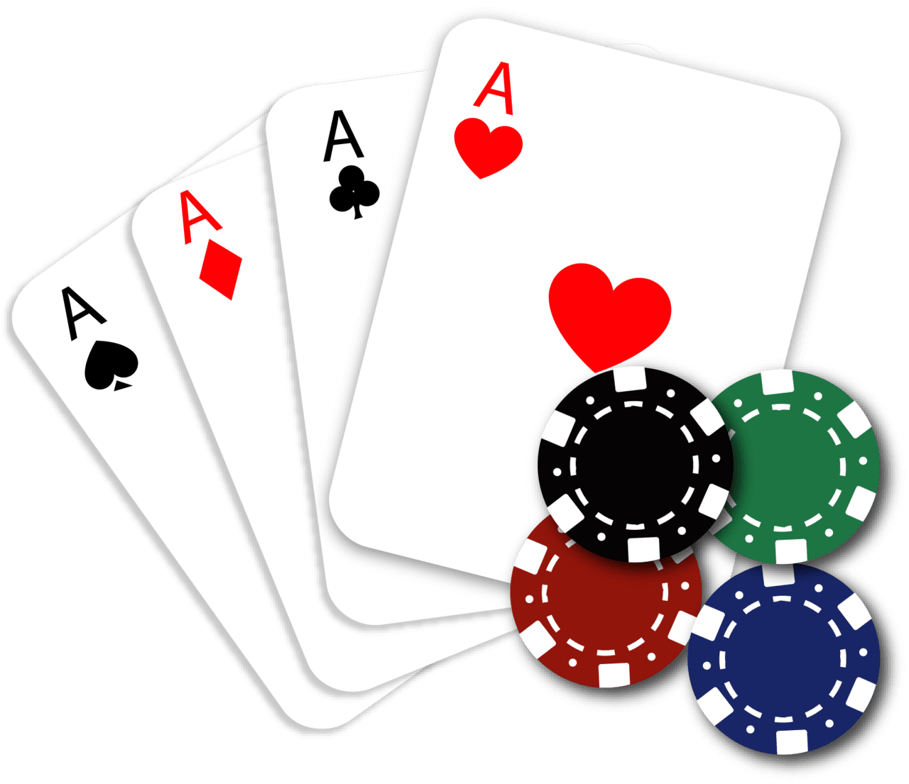 Playing cards pin page clipart picture