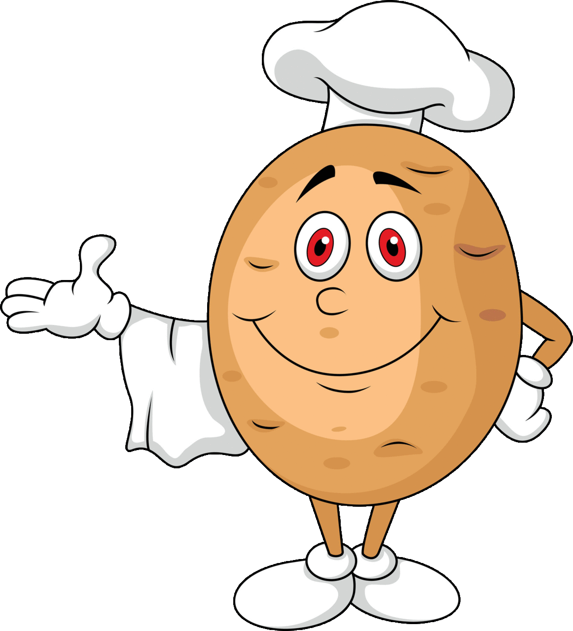 Chef best baked potatoes foodkidslike clipart image