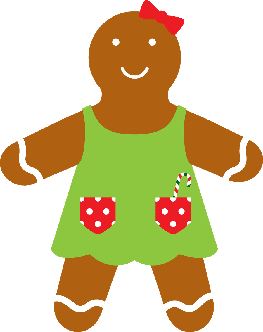 Gingerbread pin page clipart free 2