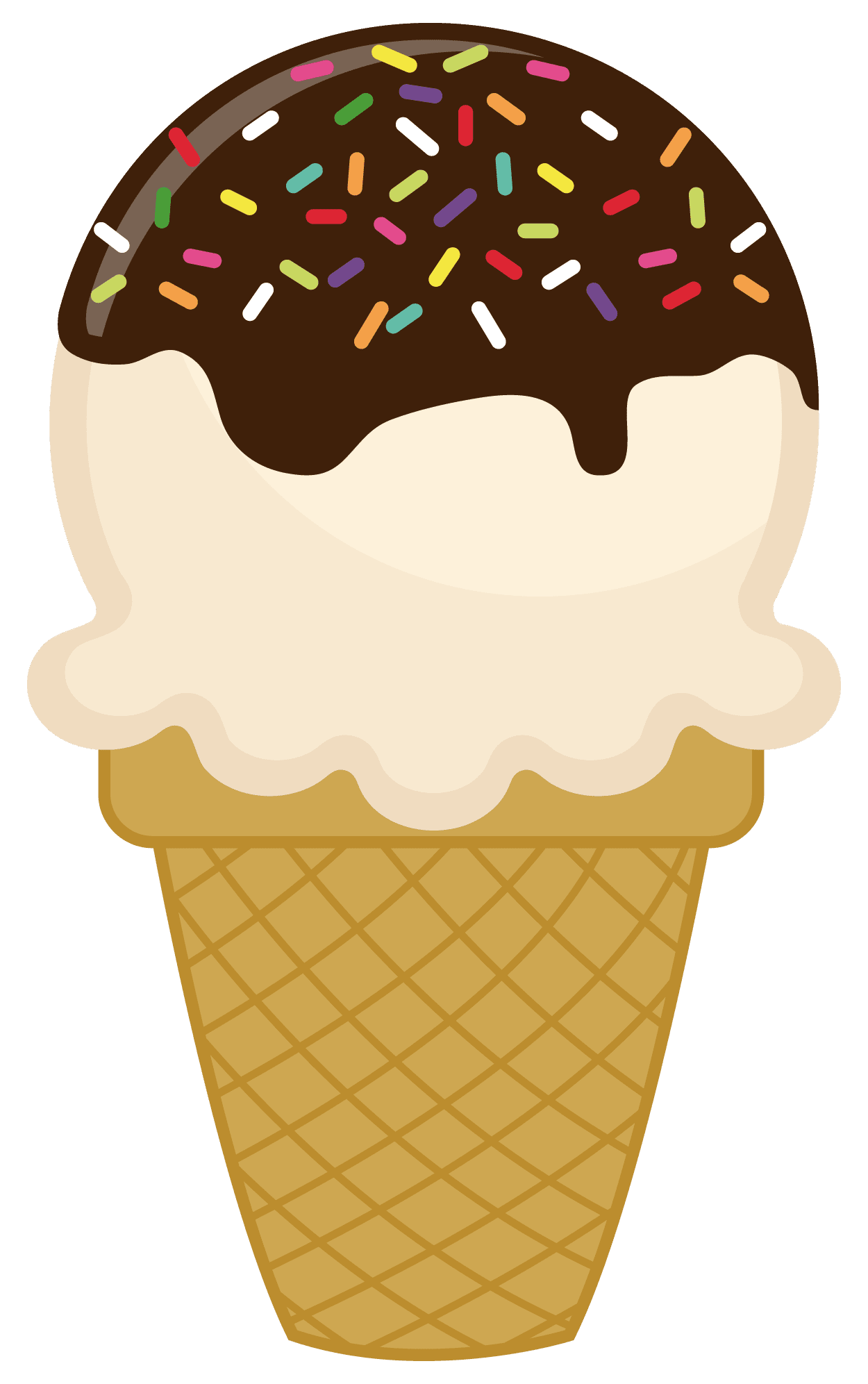 Ice cream cone pin page clipart transparent