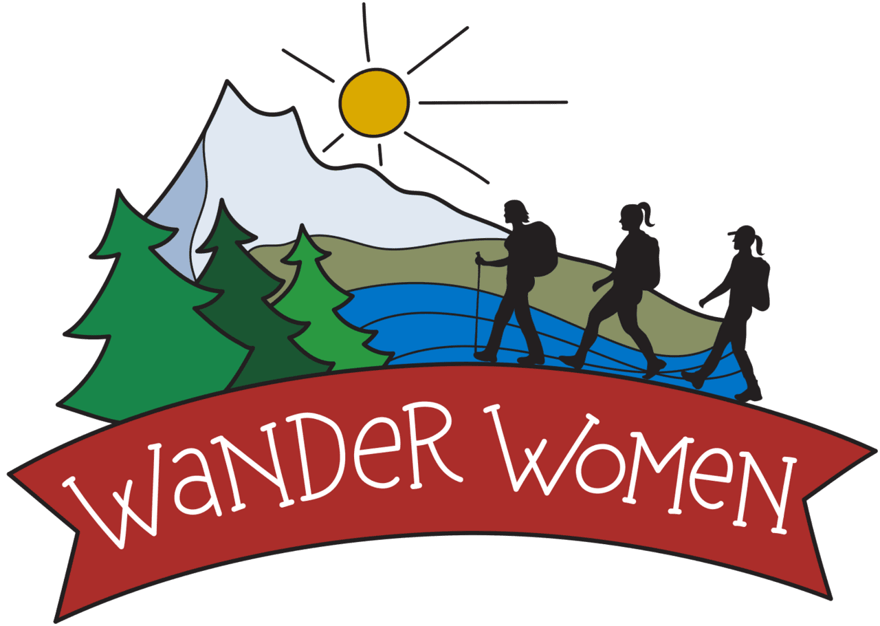 Hiking wander women backpacking trips for clipart vector