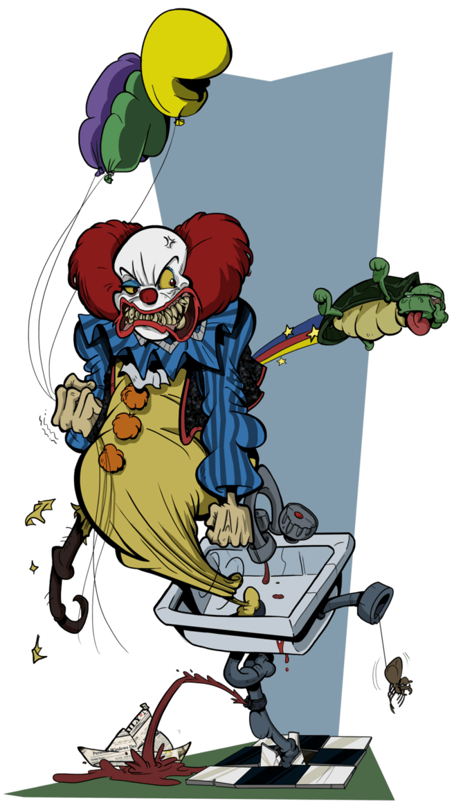 Clown old damn turtle by boscoloandrea deviantart clipart transparent