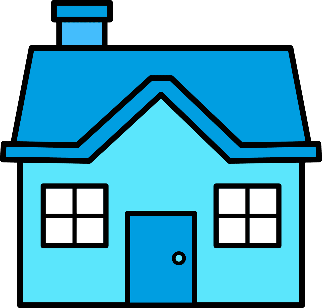 House in cute clipart for kids crafts photo