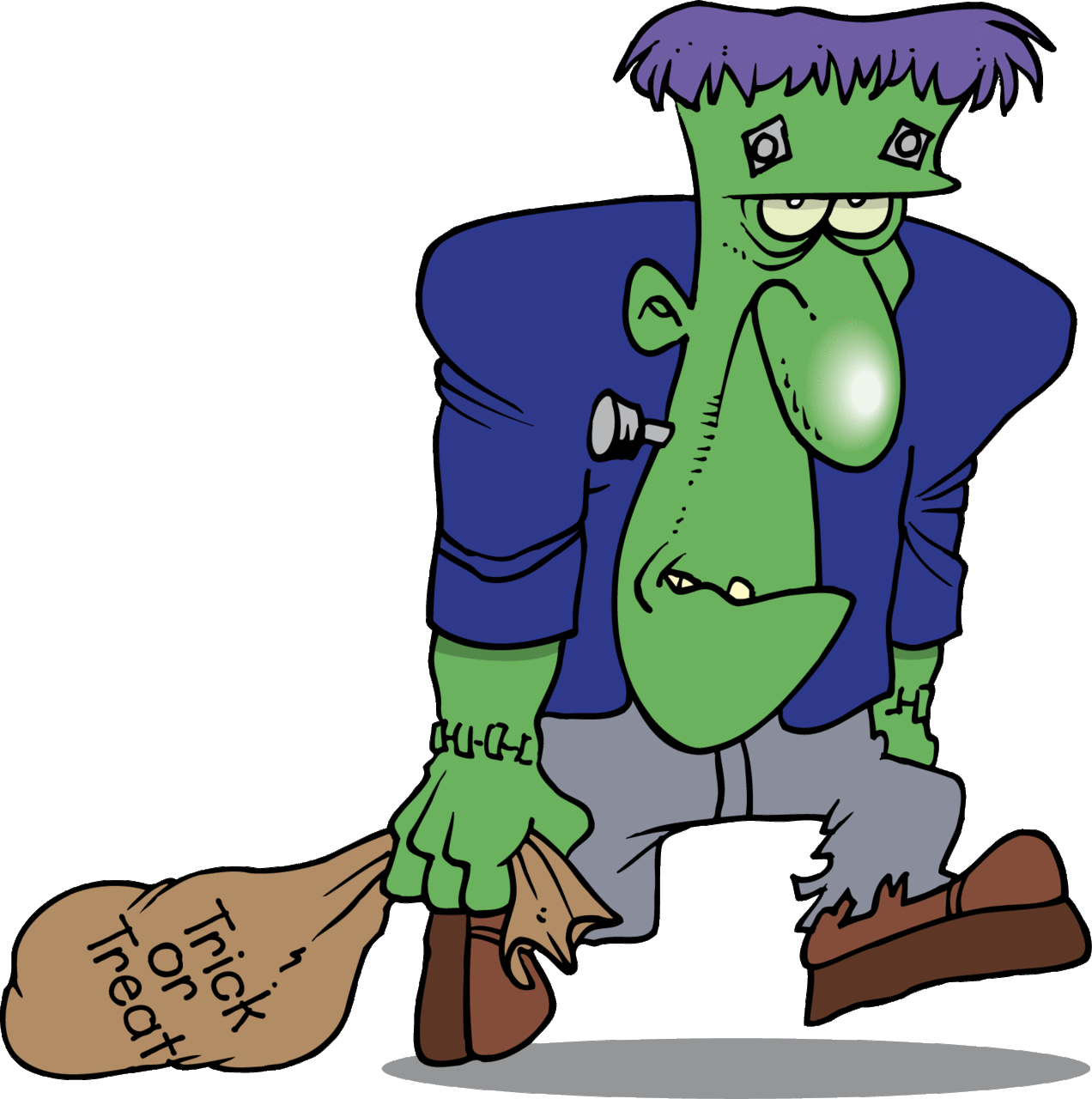 Halloween frankenstein kid clipart picture