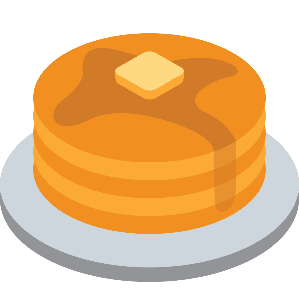 Pancake emoji clipart vector