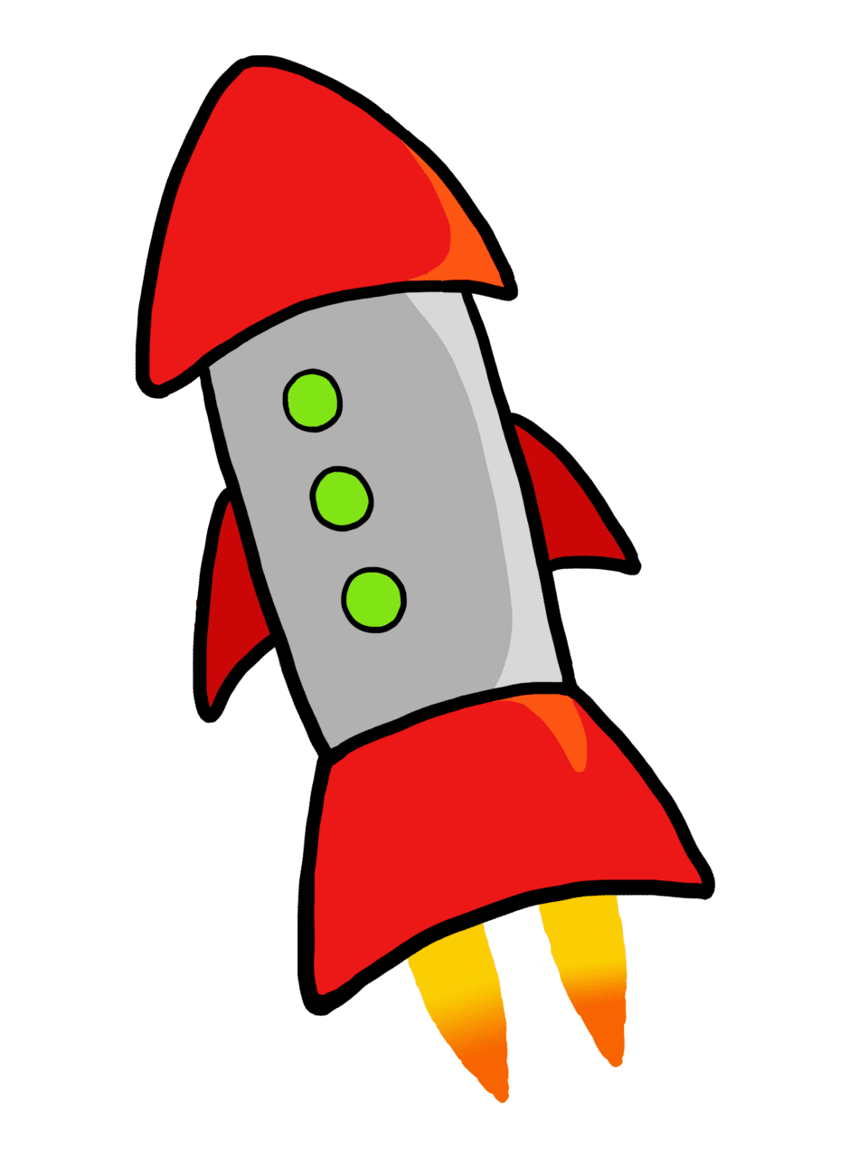 Rocket ship graphic design background clipart