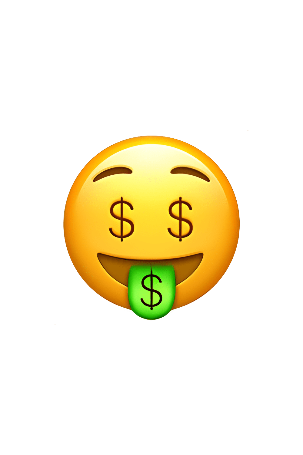 Dollar sign money mouth face emoji clipart clip art