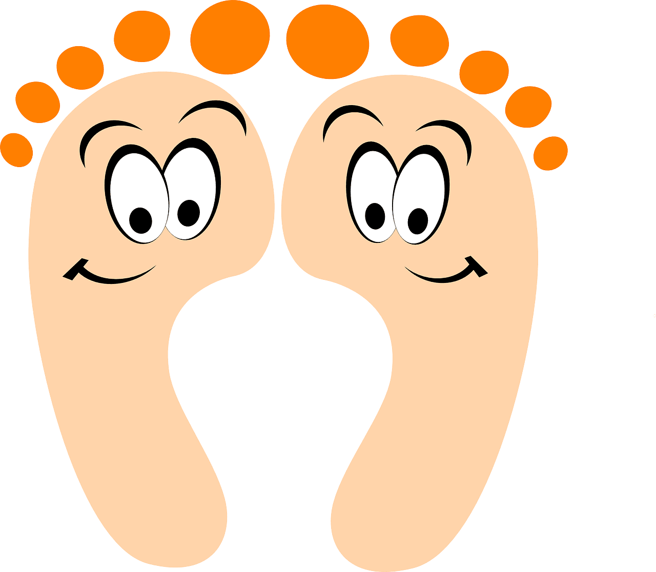 Feet toes vector art graphics clipart