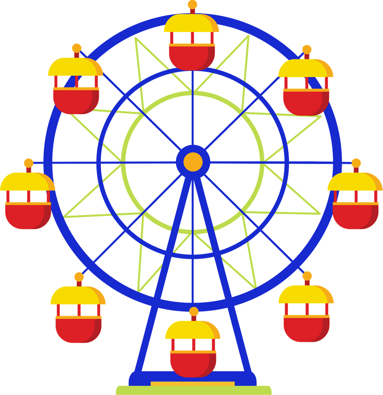 Carnival ferris wheel vector clipart images creazilla