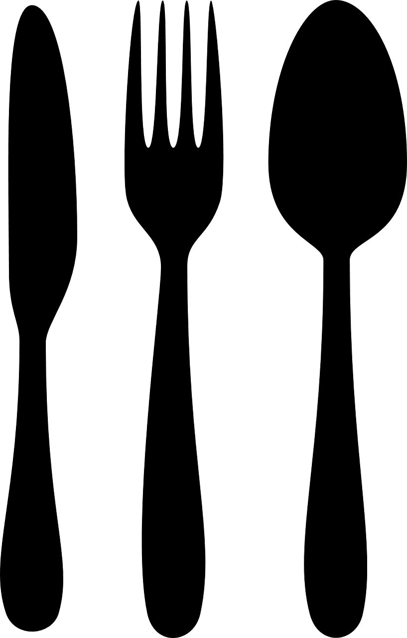 Knife silverware cutlery spoon vector graphic clipart