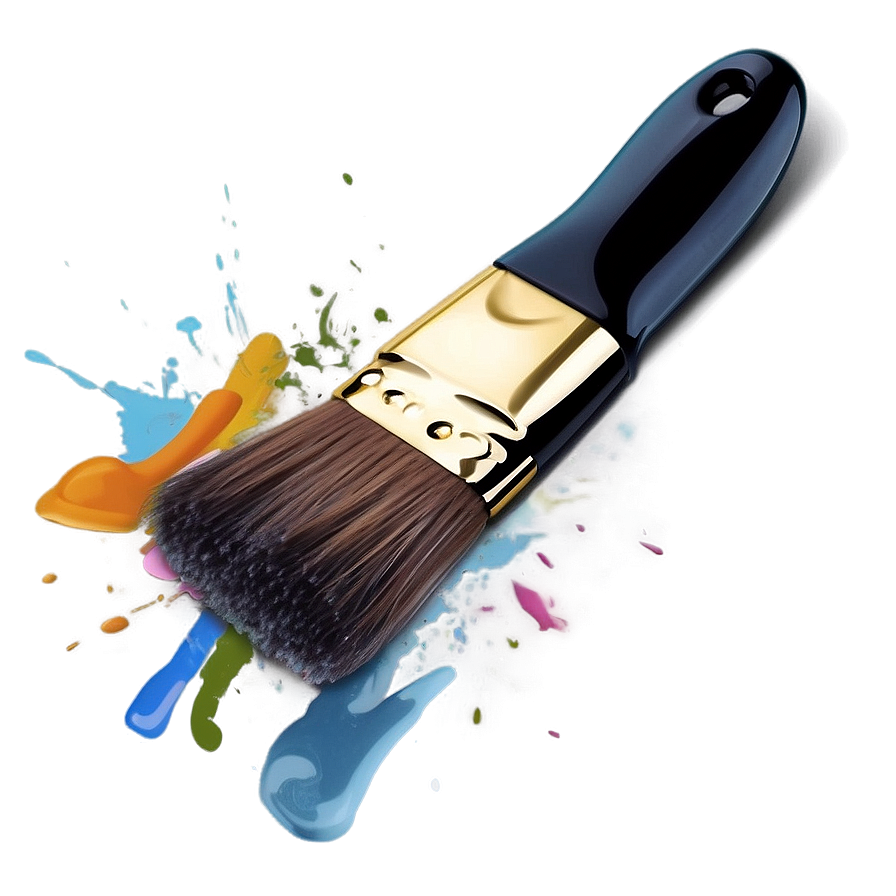 Paint and paintbrush brush clipart image