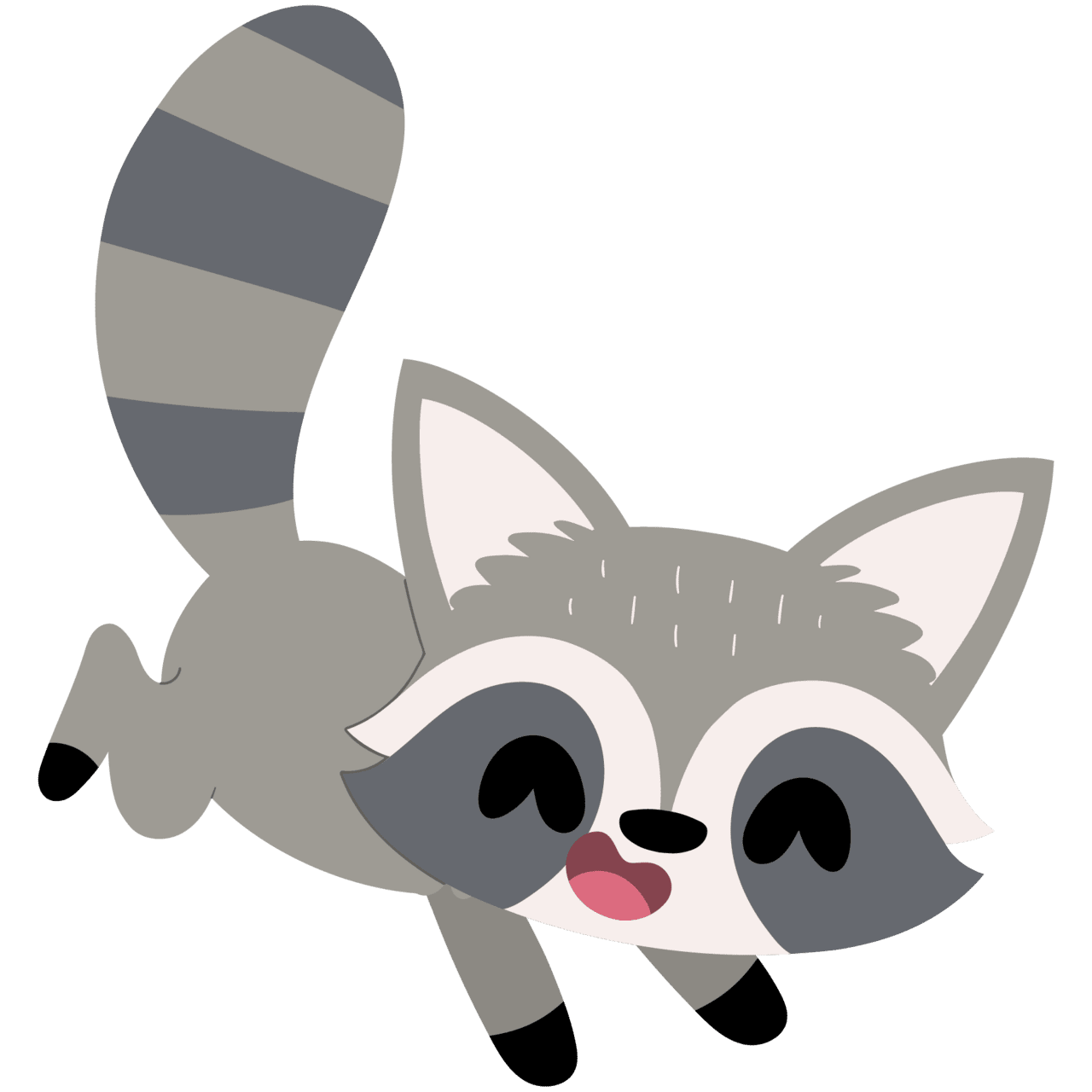 Raccoon pin page clipart vector