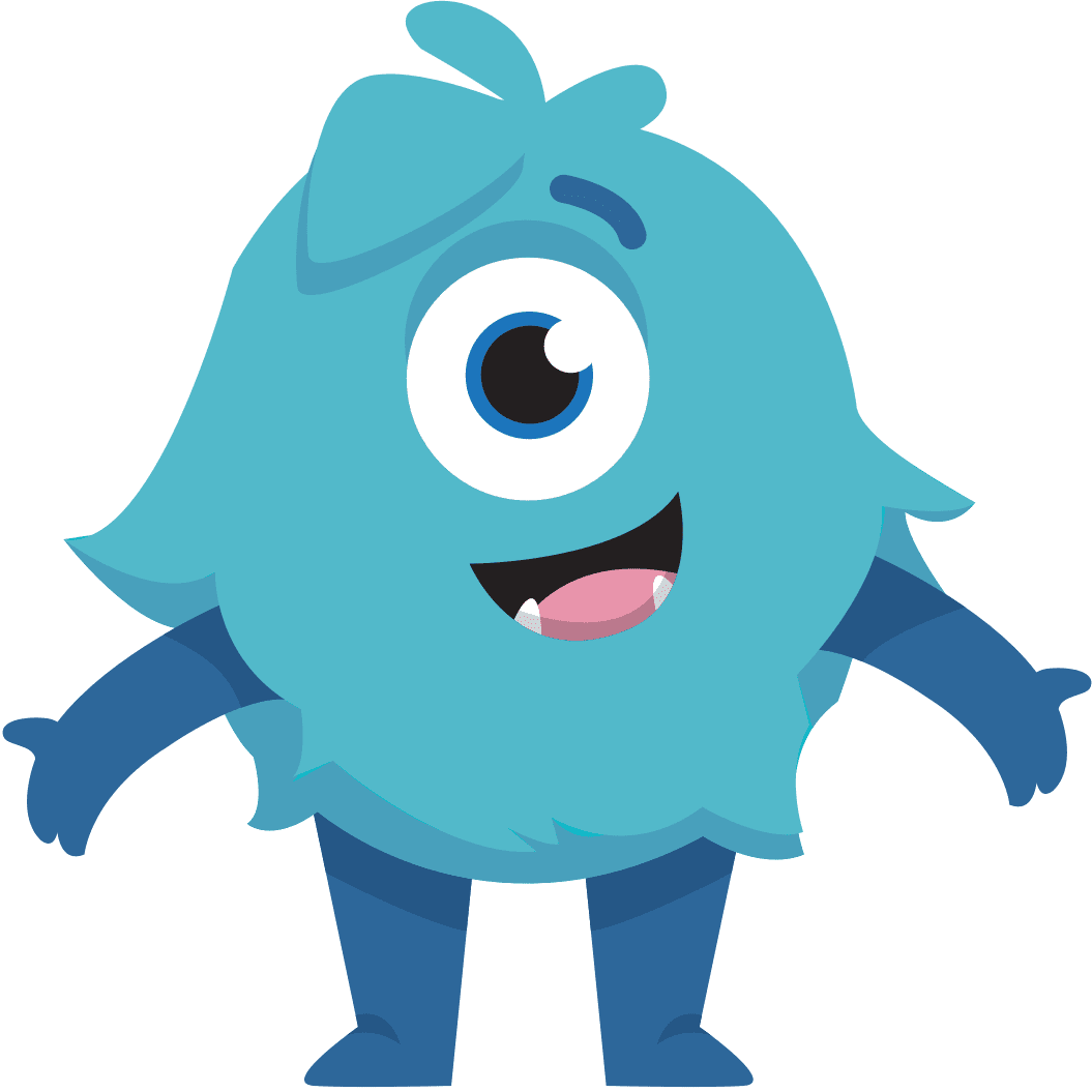 Monster pin page clipart image 2