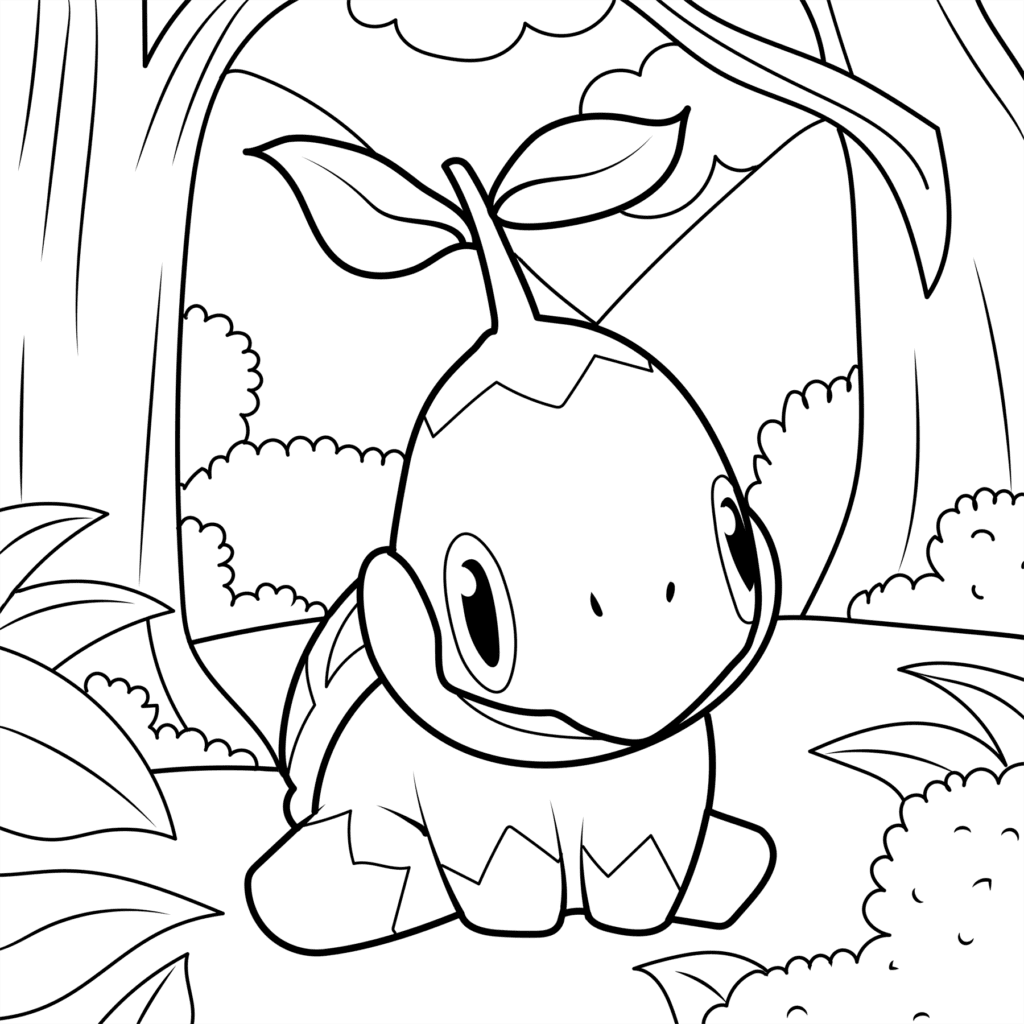 Pok mon coloring pages unleash your artistic adventure clipart vector