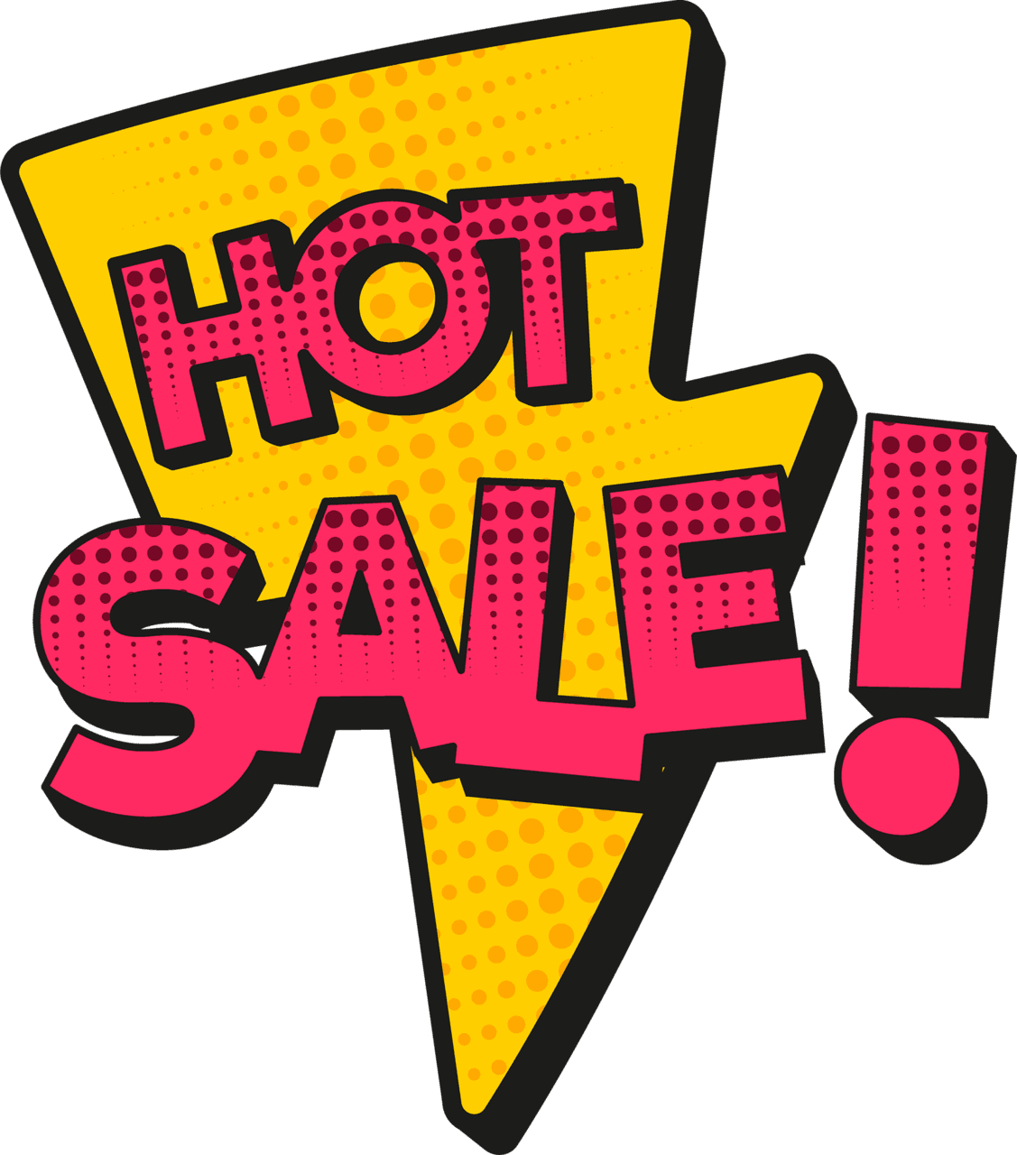 Garage sale hot clipart vector