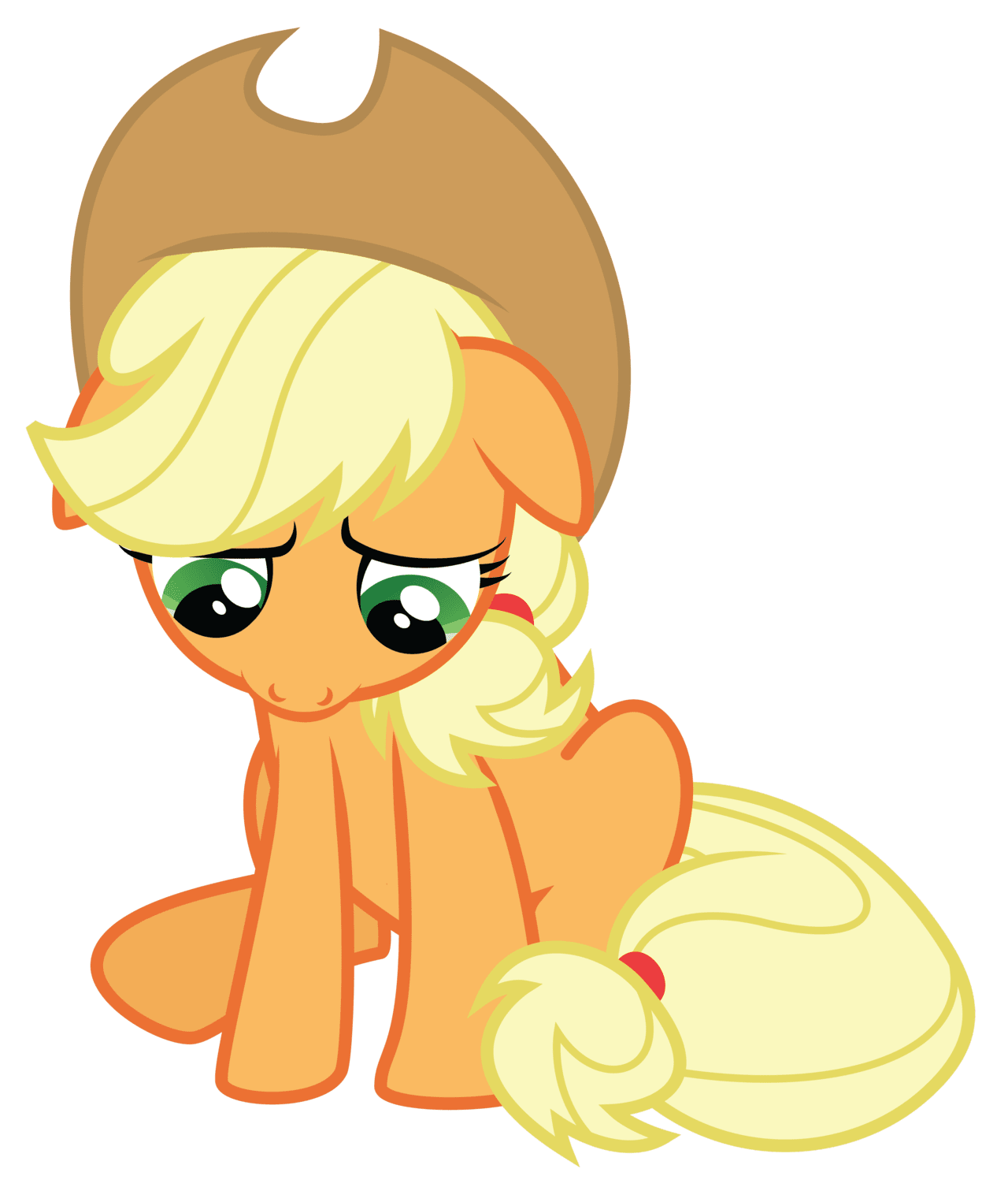 Sad applejack by midnight blitz deviantart clipart vector