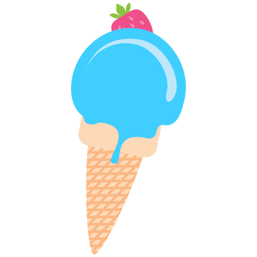 Ice cream cone pin page clipart vector