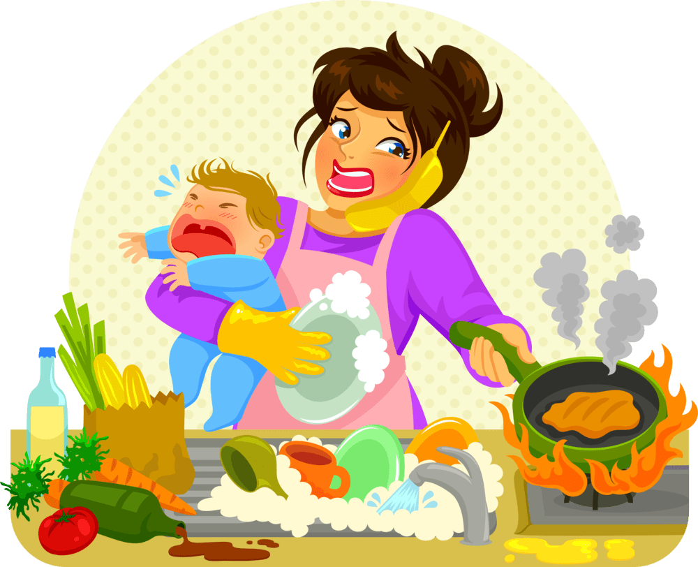 Baking clipart mum clip busy mom full size image