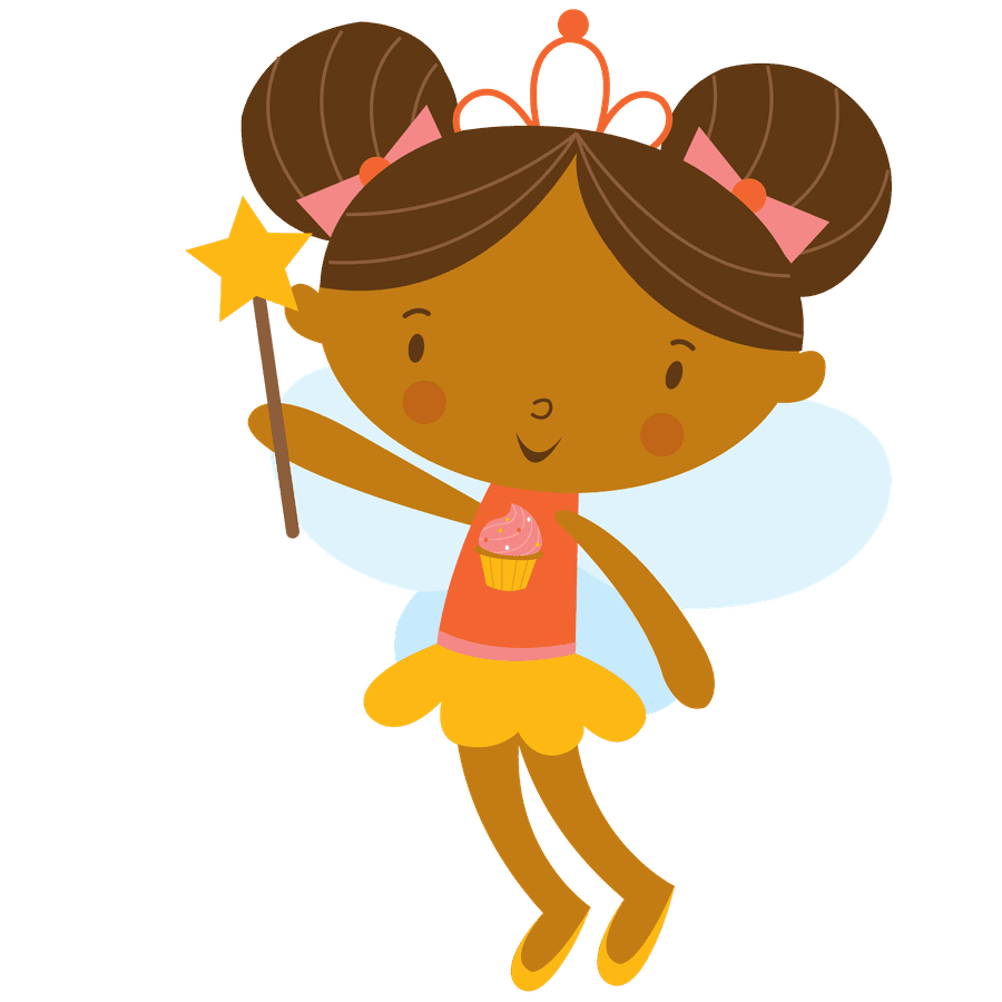 Fairy pin page clipart image 6